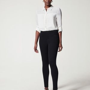 Spanx Jean-ish black ankle leggings medium